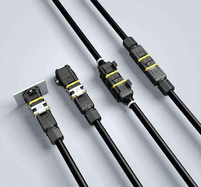 CONNEXION DE PUISSANCE - HARTING INNOVE AVEC  LE CONNECTEUR MINIATURE Han 1A